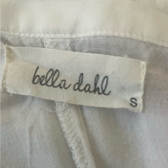 Bella Dahl Ivory Rayon button up long sleeve top, size Small - Picture 2 of 3
